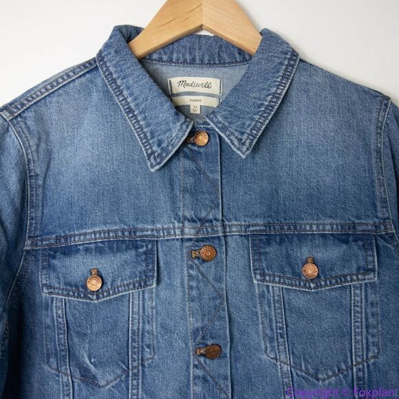 NEW Madewell The Jean‎ Jacket in Pinter Wash, 2X - Picture 4 of 16